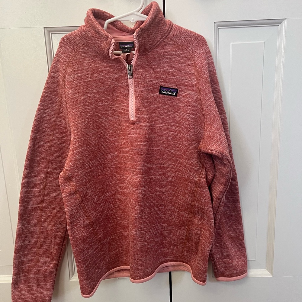Patagonia Girls Pink Quarter Zip